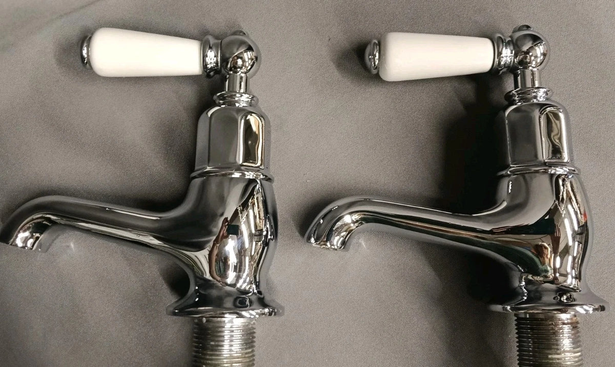Perrin & Rowe Chrome Bathroom Bath Taps Reclaimed & Reconditioned