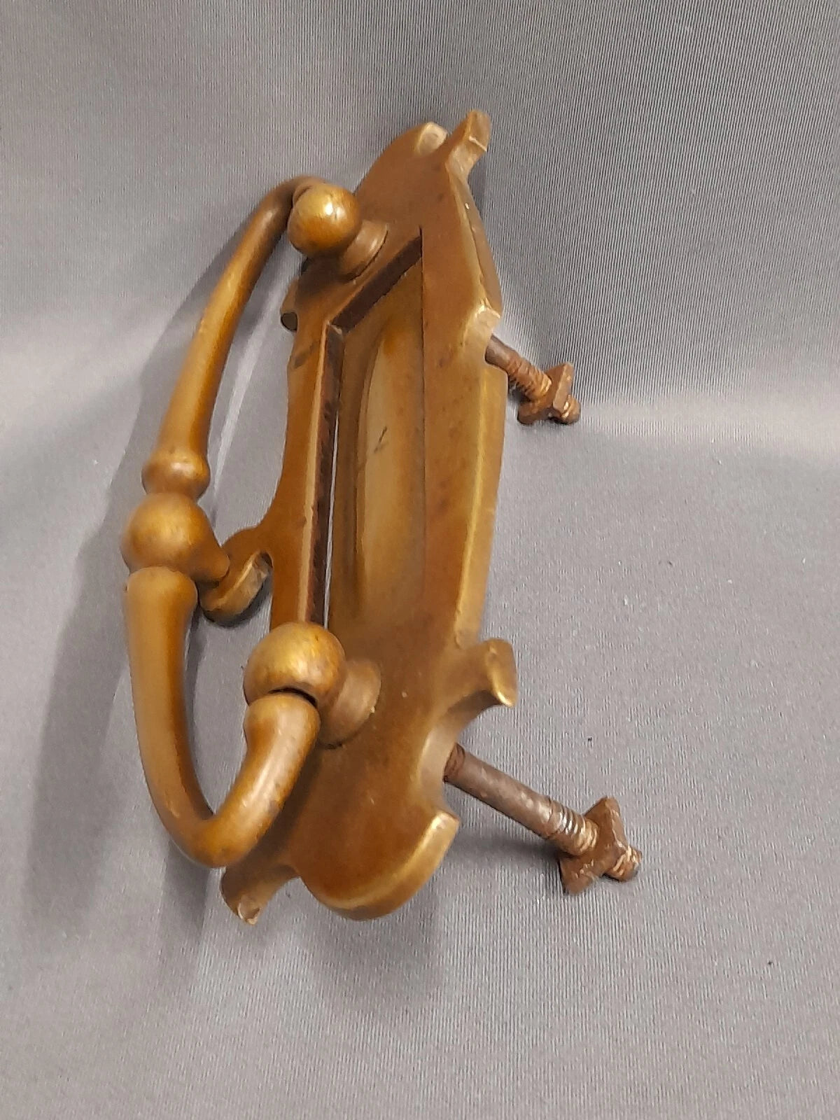 Brass Letterbox Vintage, Original Patina Brass