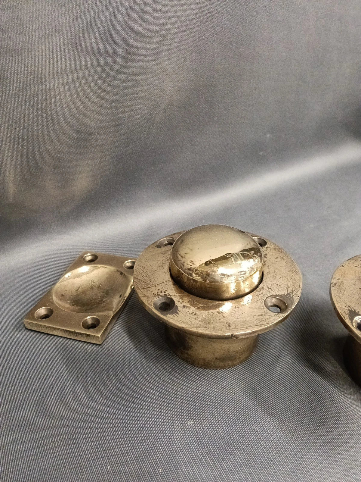 Antique Brass Super Heavy Weight Door Stops 4 Heavy Weight Doors