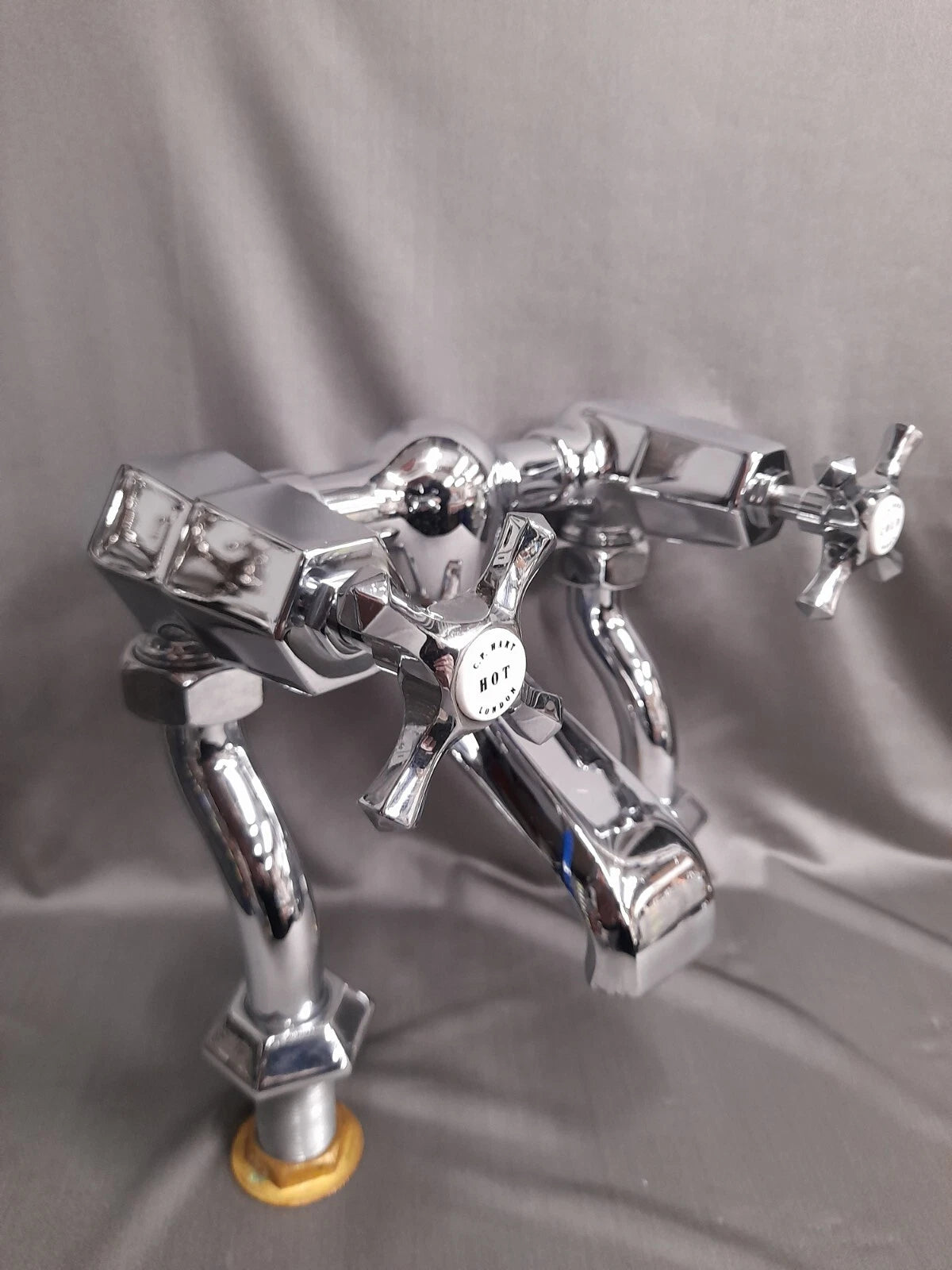 C.P. Hart Empire Range, Deco Chrome Bath Filler Taps, Reclaimed & Fully Refurbed