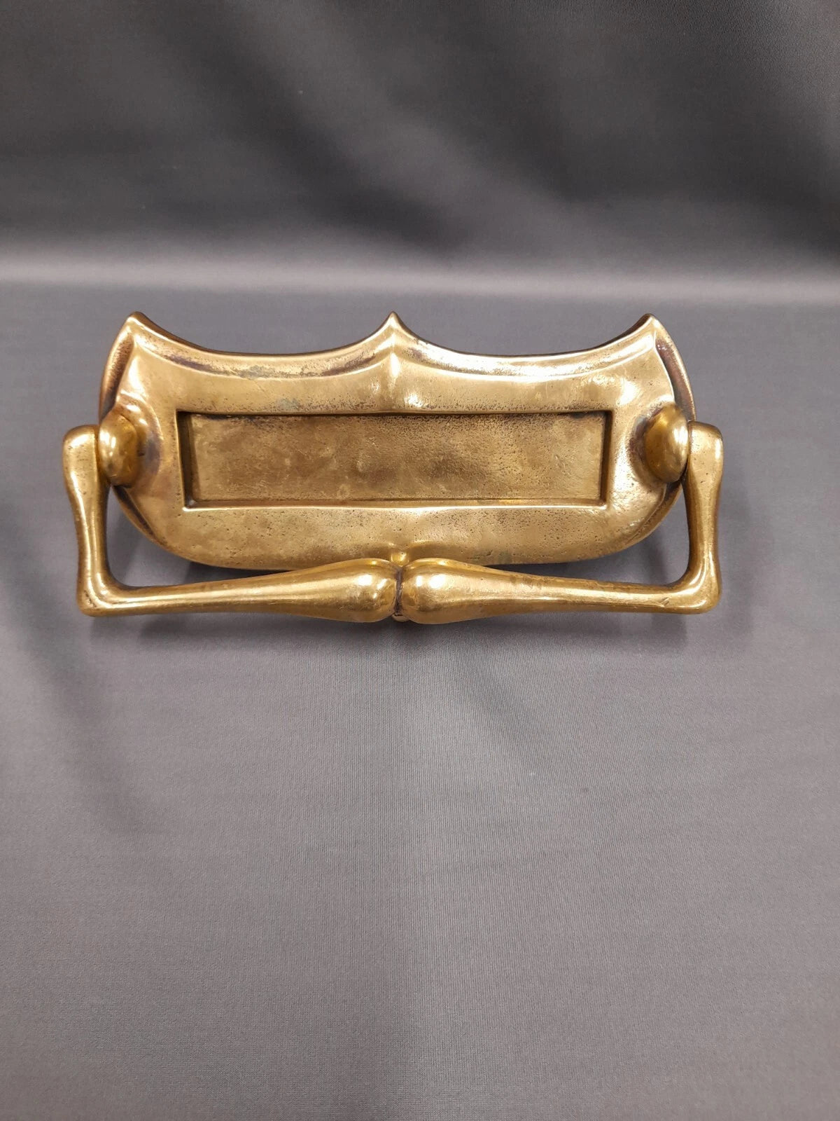 Brass Letterbox Very Ornate, Vintage Letterbox / Knocker, Original Patina Brass