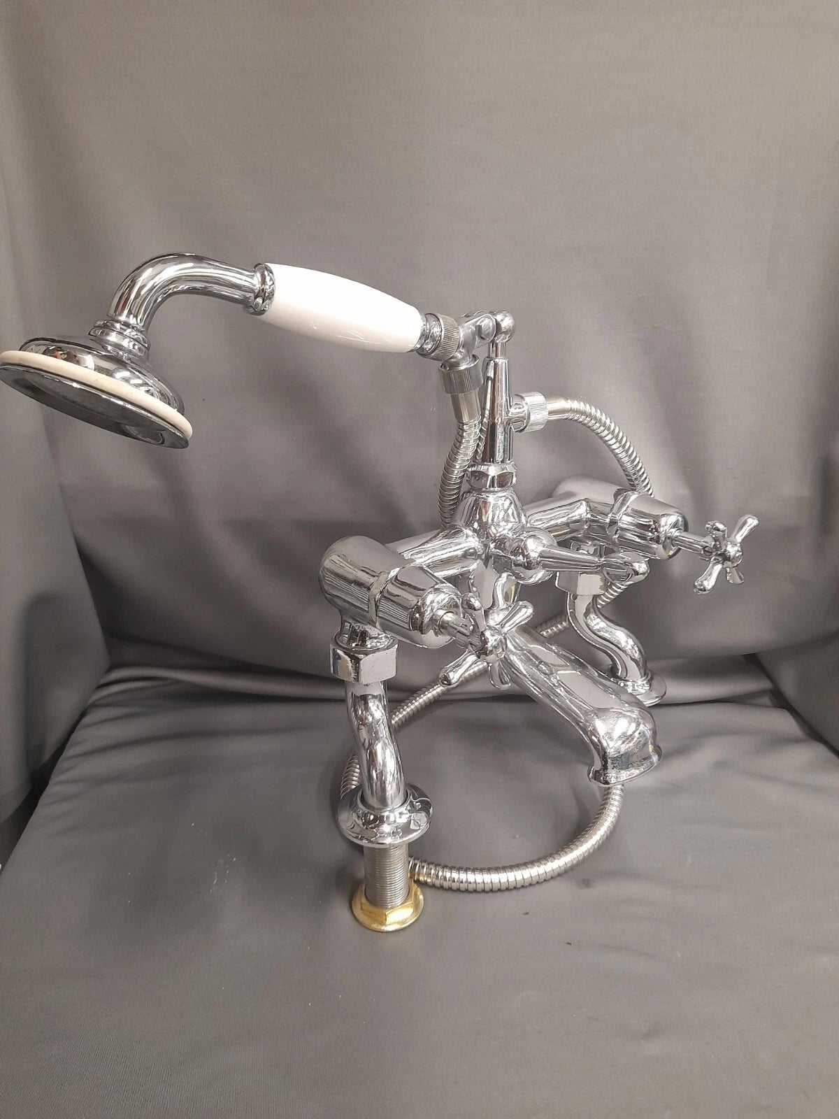 Chrome Bath Shower Mixer Taps, Bathroom Taps, Reclaimed Fully Refurbed