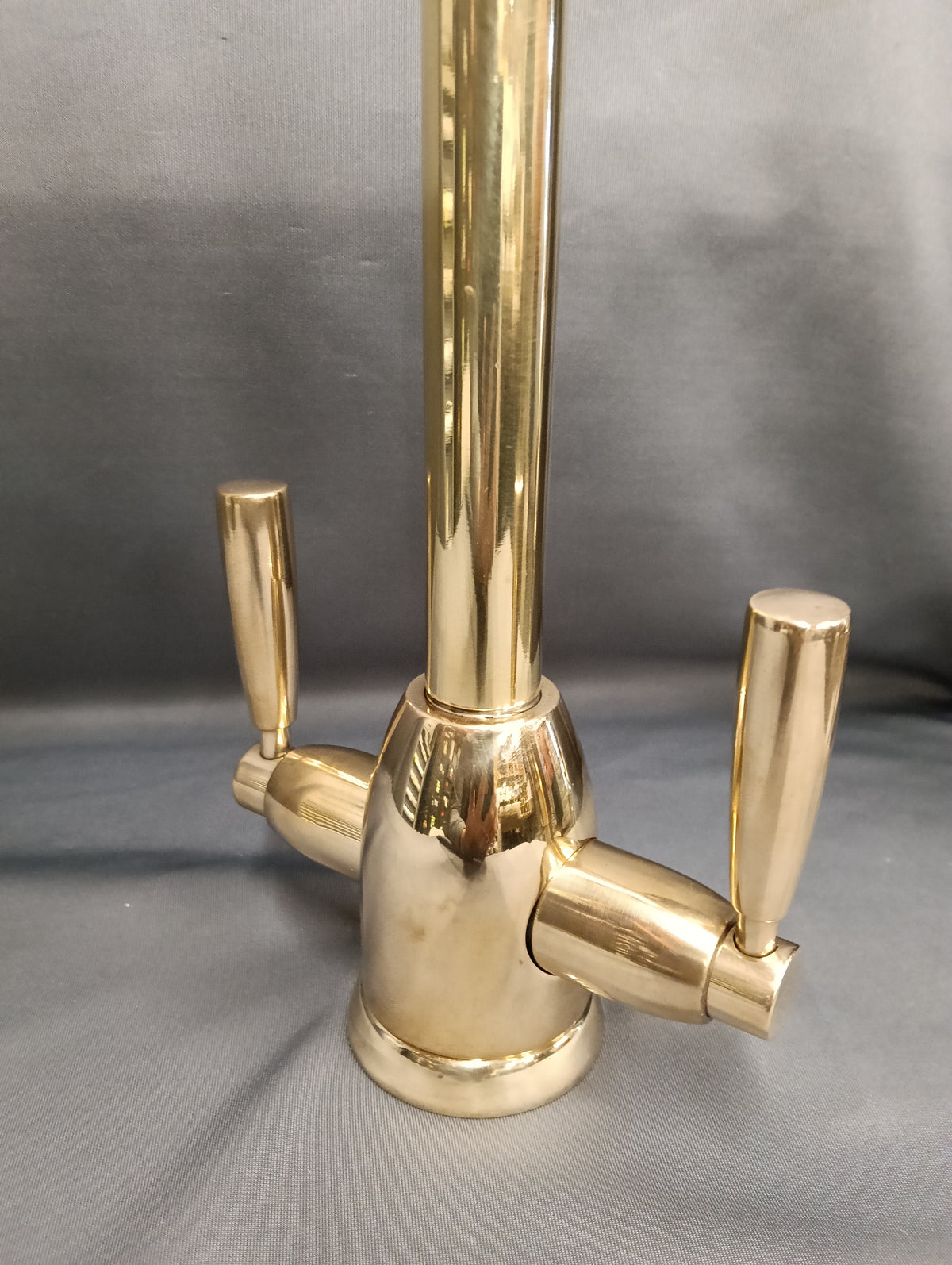 Perrin & Rowe Oberon Bare Brass Mono Mixer Tap