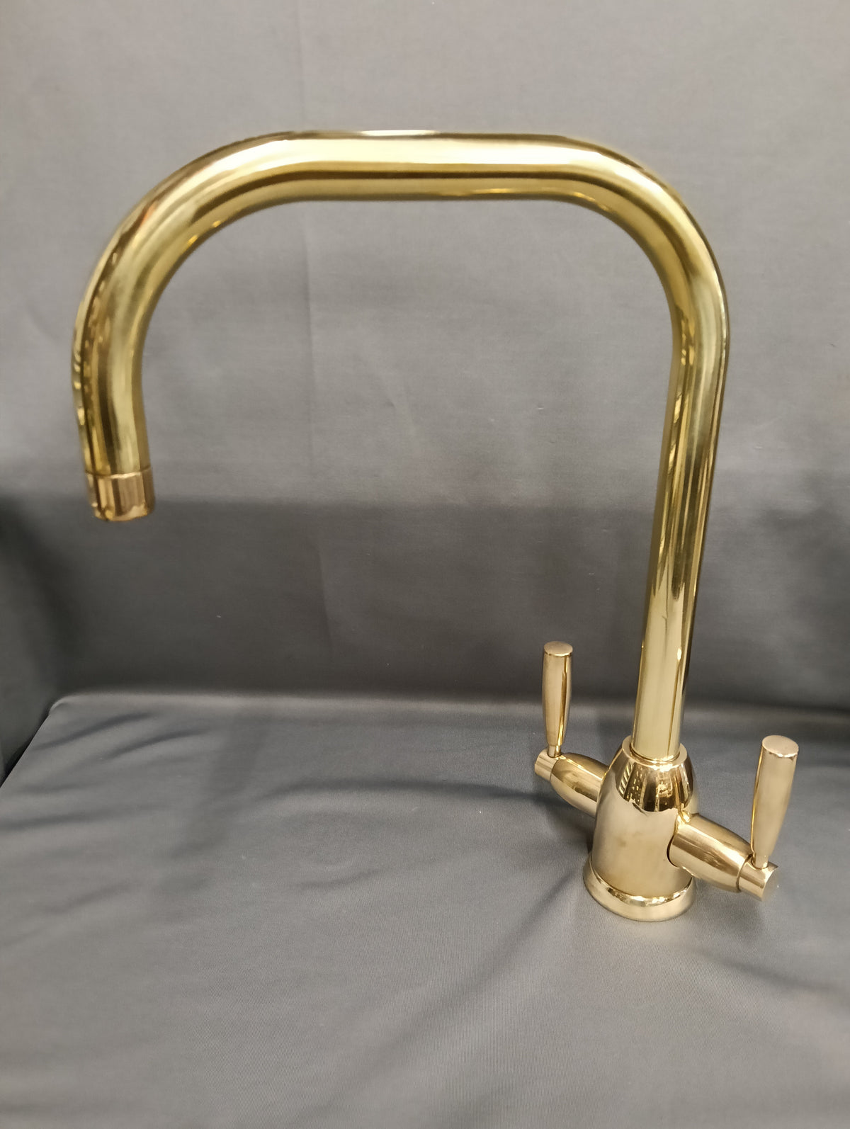Perrin & Rowe Oberon Bare Brass Mono Mixer Tap
