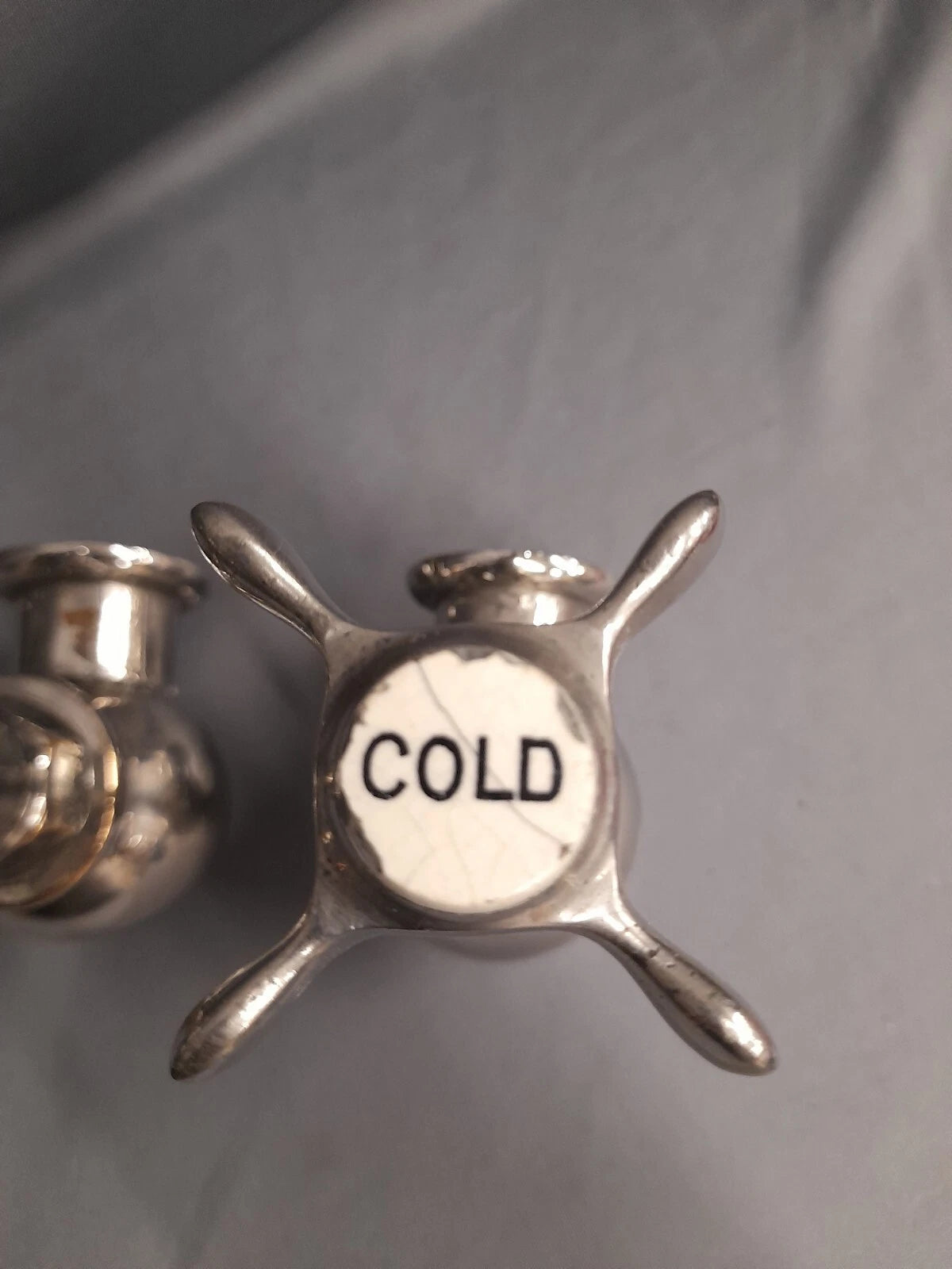 Nickel Globe Taps Heavyweight Reclaimed,  Refurbished Globe Taps