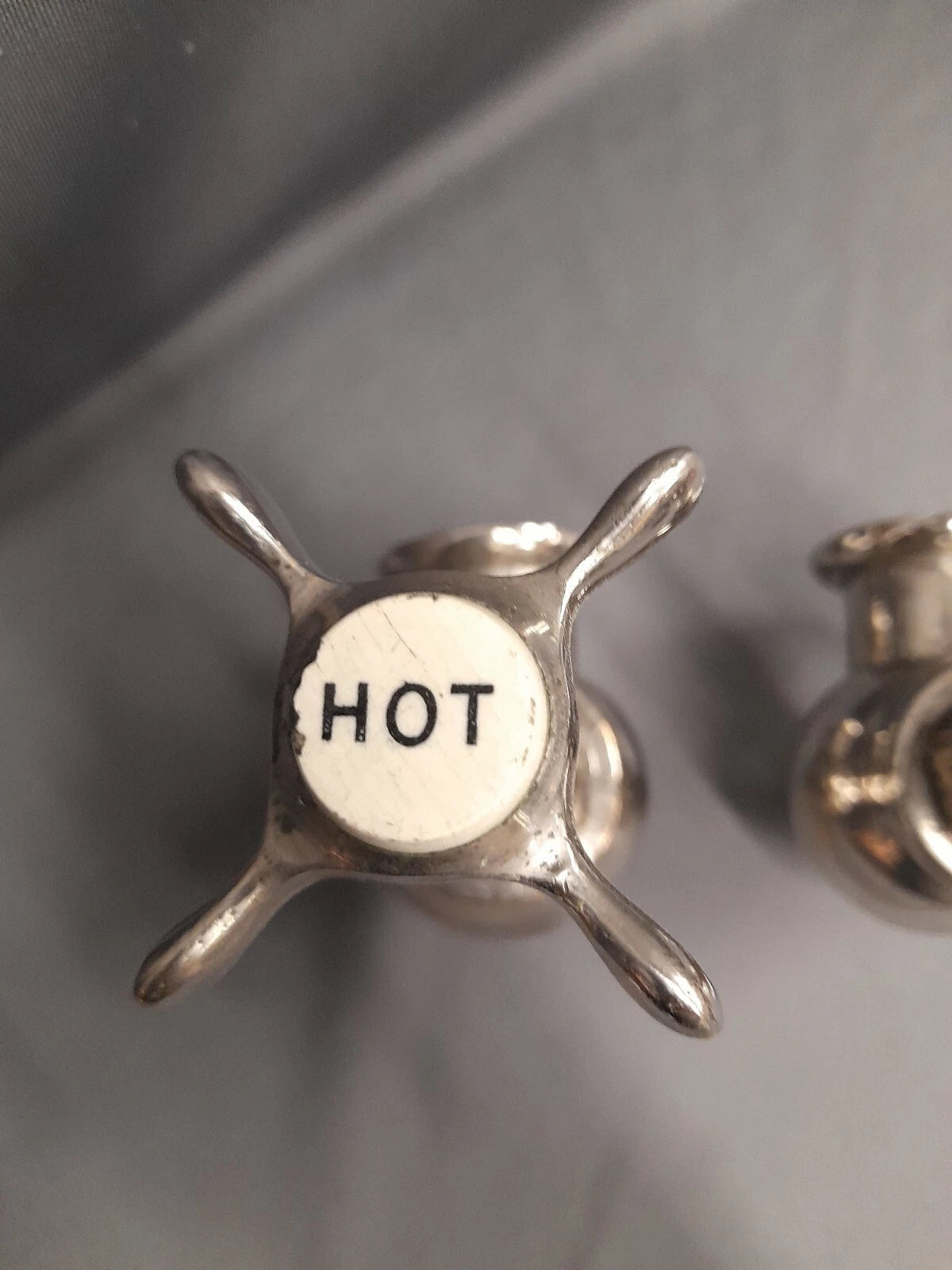 Nickel Globe Taps Heavyweight Reclaimed,  Refurbished Globe Taps