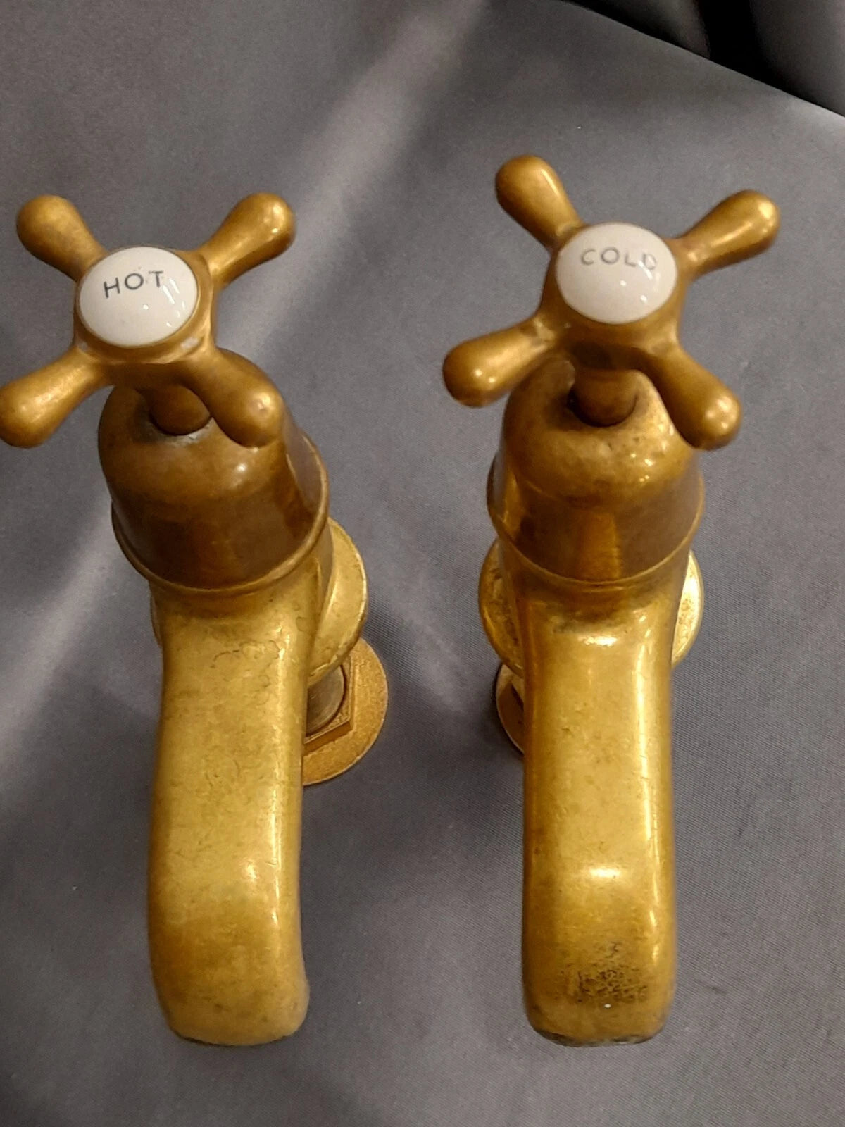 Brass Bath Taps Original Patina Fully Refurbed Bathroom Bath Taps