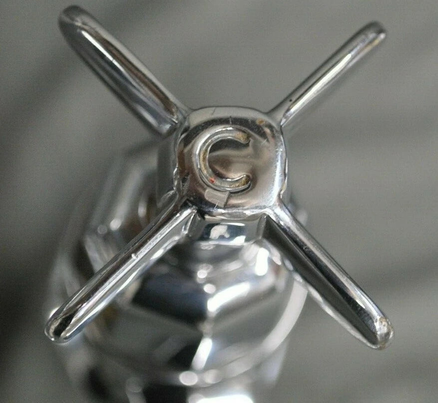 Art Deco Chrome Bath Taps, Bathroom Taps Reclaimed & Fully Refurbed Taps