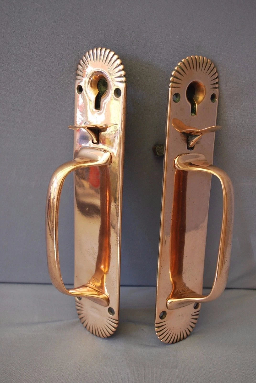 Bronze Door Handles Latches Sunrise Design by Gibbons of Wolverhampton
