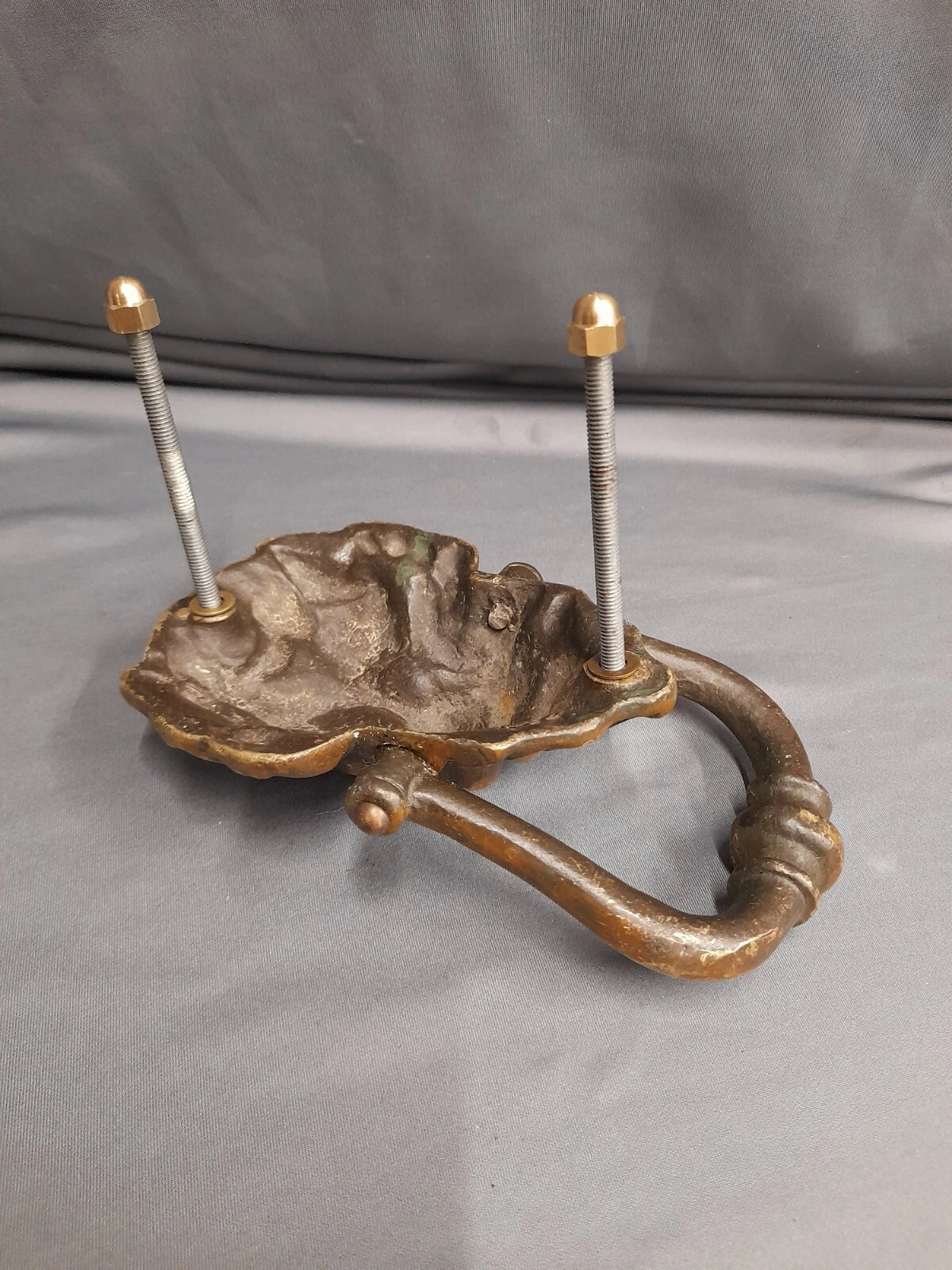 Brass Door Knocker Original Patina, Lions Head Knocker