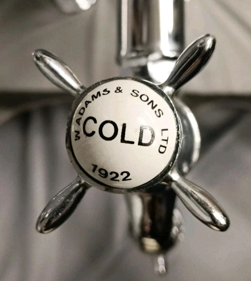 Chrome Super Tall Bib Taps, Reclaimed & Fully Reconditioned 22 cm Spout