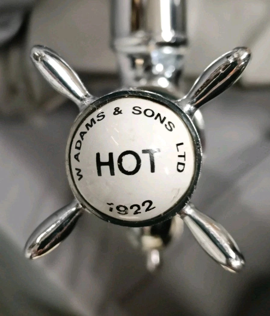 Chrome Super Tall Bib Taps, Reclaimed & Fully Reconditioned 22 cm Spout