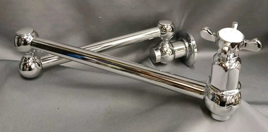 Chrome Wall Mounted Pot Filler Kitchen Tap Extending Tap New Old Stock