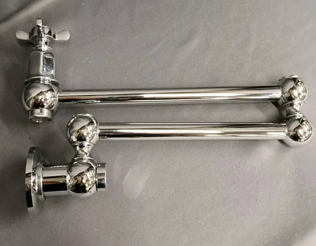 Chrome Wall Mounted Pot Filler Kitchen Tap Extending Tap New Old Stock