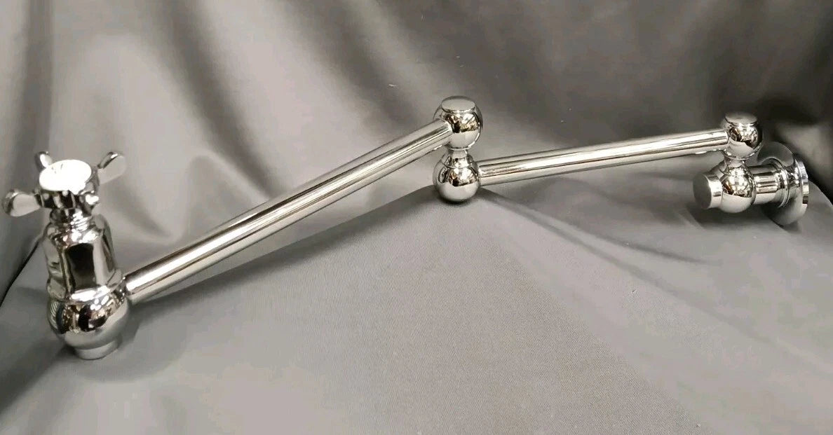 Chrome Wall Mounted Pot Filler Kitchen Tap Extending Tap New Old Stock