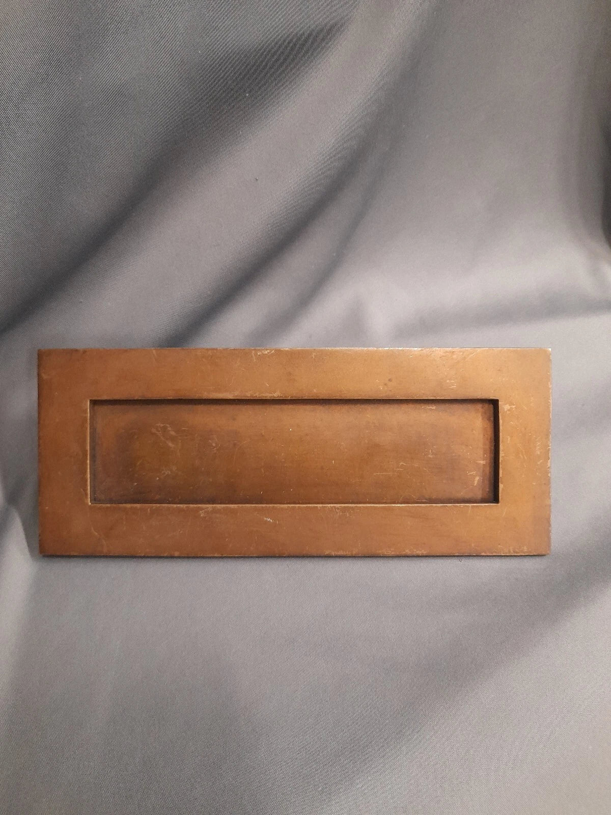 Brass / Copper Heavy Duty Letterbox, Reclaimed Refurbed Vintage Original Patina