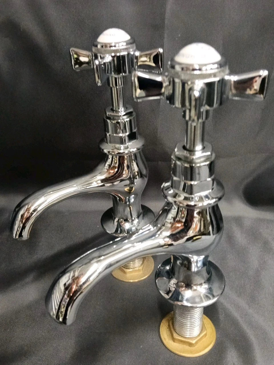Chrome Bathroom Basin Taps, Reclaimed & Fully Refurbished Taps D5