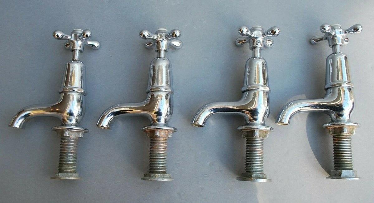 Chrome Basin Taps Reclaimed & Fully Refurbished Retro Taps 2 Pairs Available