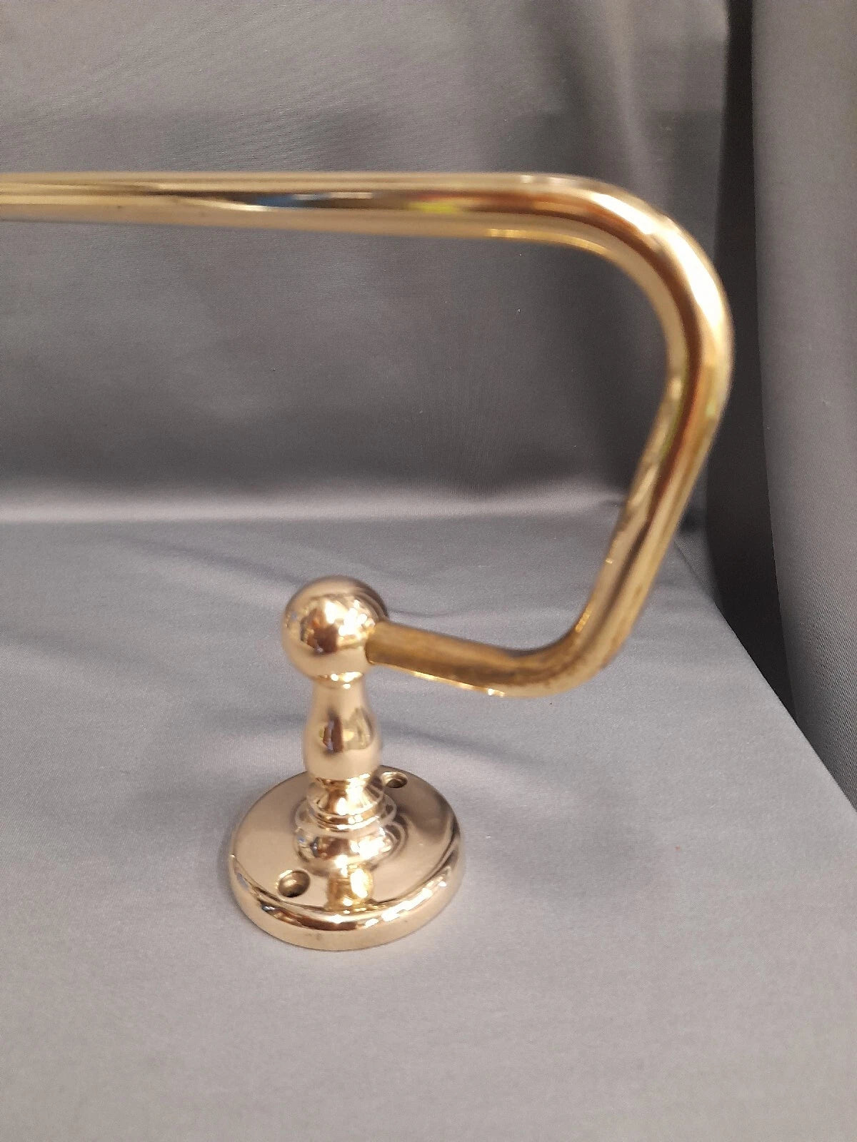 Brass Towel Rail,  Reclaimed & Refurbished 52 cm Overall Length 2 Available