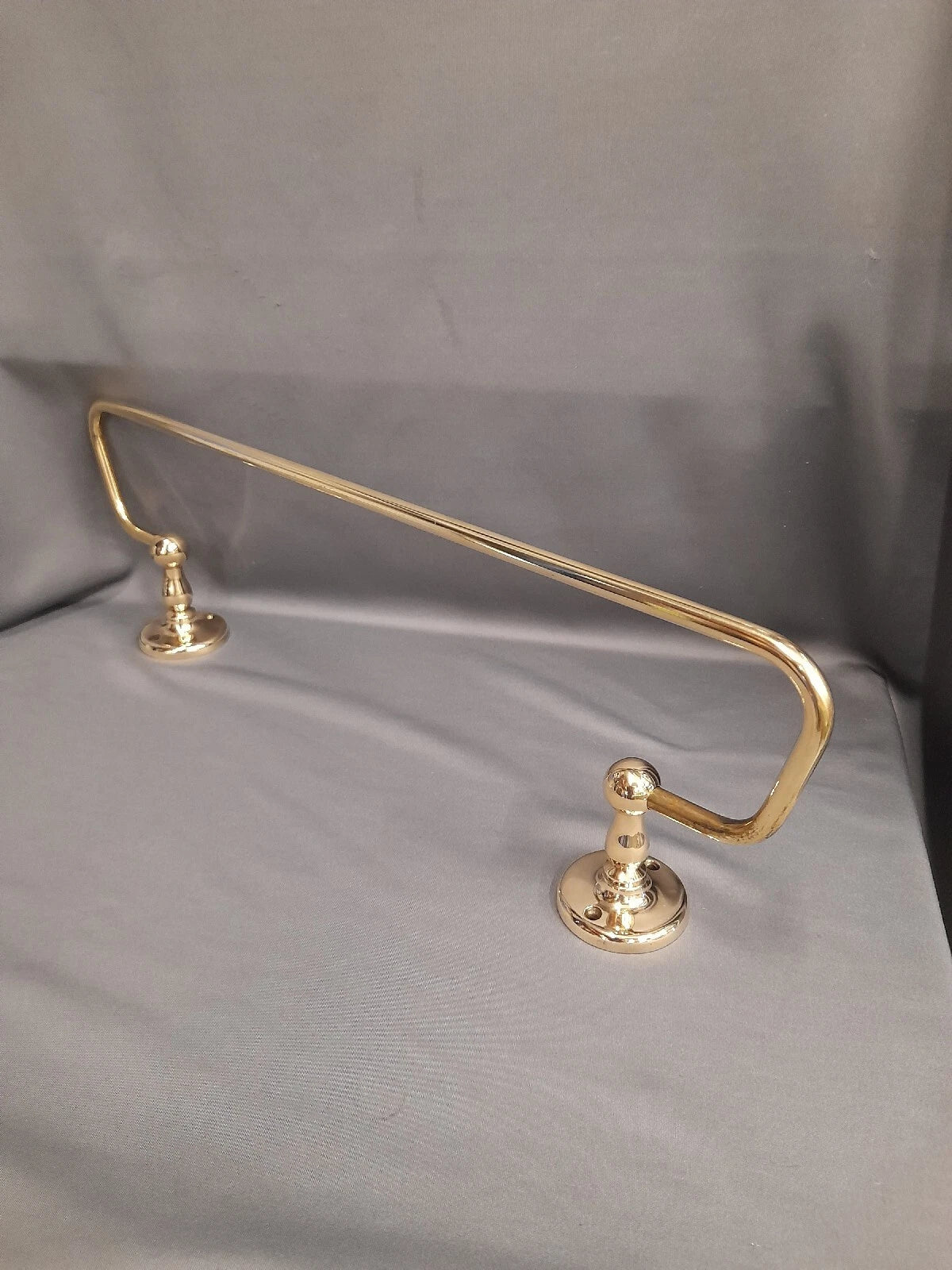 Brass Towel Rail,  Reclaimed & Refurbished 52 cm Overall Length 2 Available