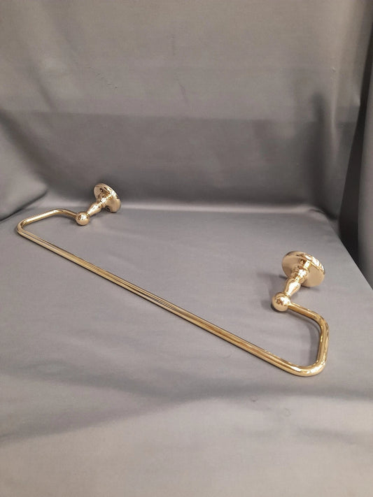Brass Towel Rail,  Reclaimed & Refurbished 52 cm Overall Length 2 Available