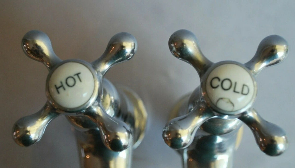 Chrome Bath Taps Reclaimed & Recycled Stunning Old Retro Chrome Taps