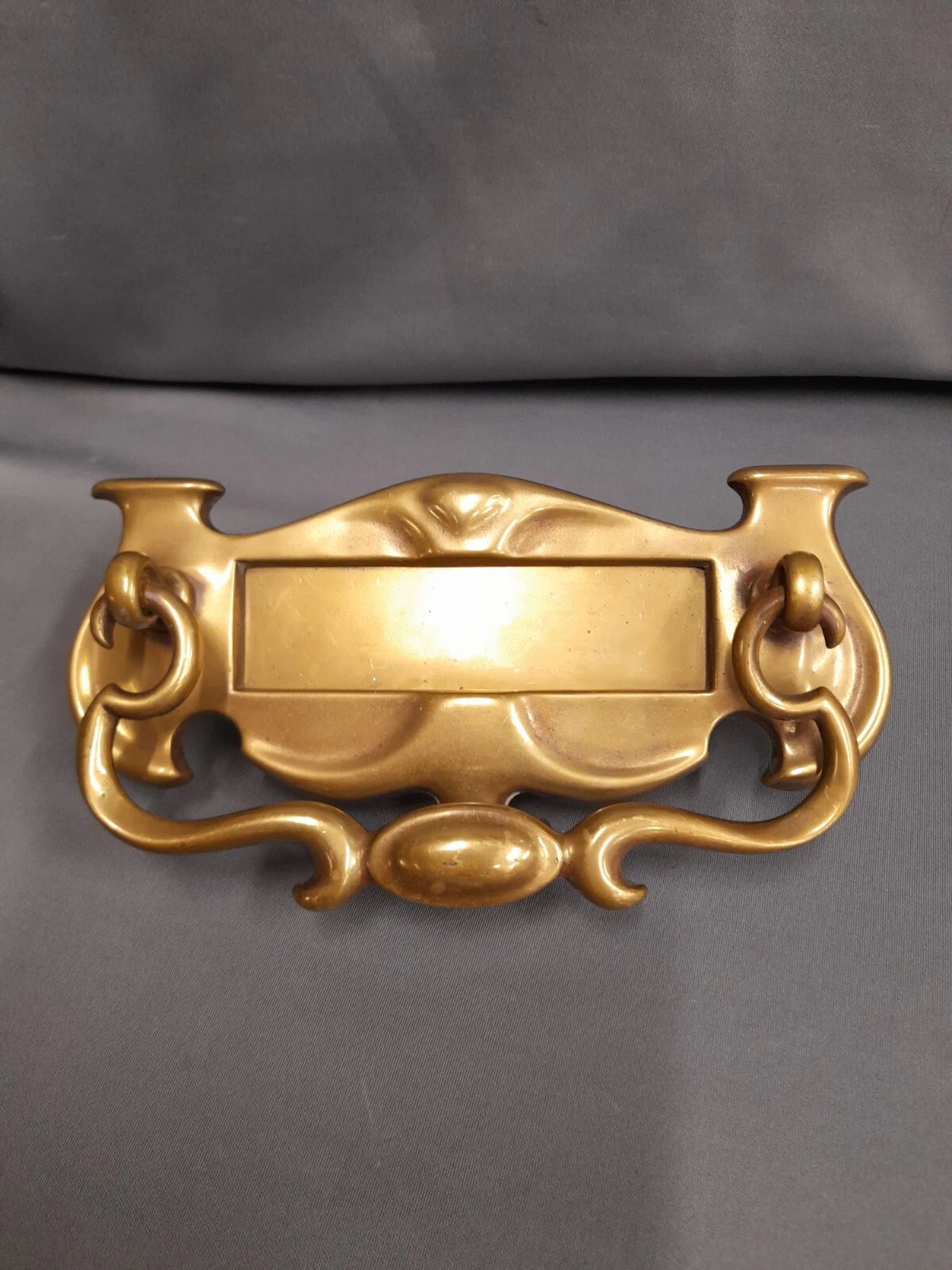 Brass Door Knocker, Lovely Patina, Heavyweight Quality