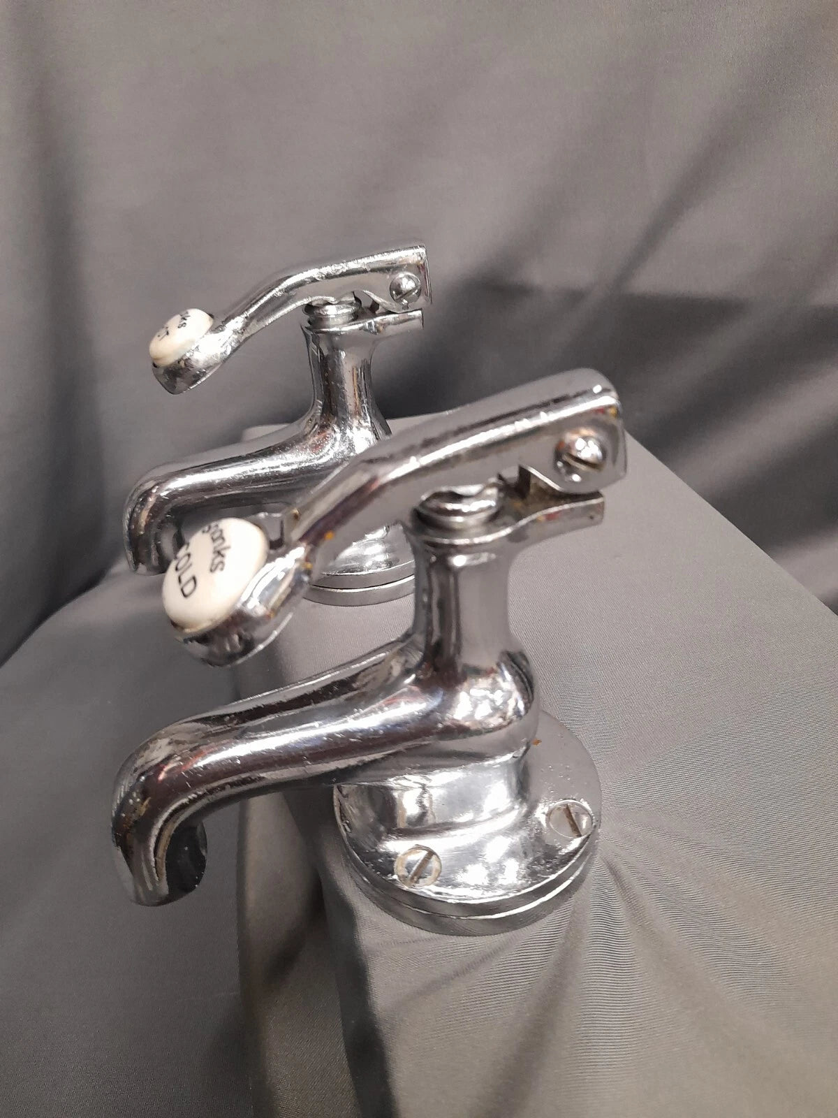 Shanks Chrome Non Concussive Basin Taps, Old Reclaimed & Fully  Refurbished Ready 2 Fit