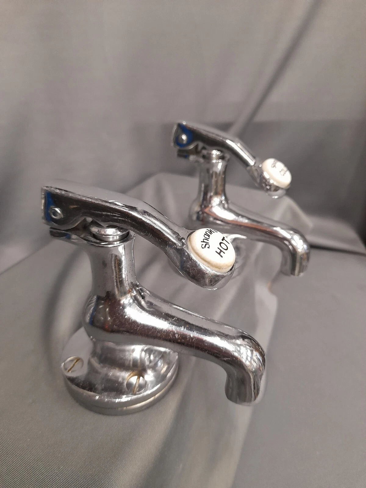 Shanks Chrome Non Concussive Basin Taps, Old Reclaimed & Fully  Refurbished Ready 2 Fit