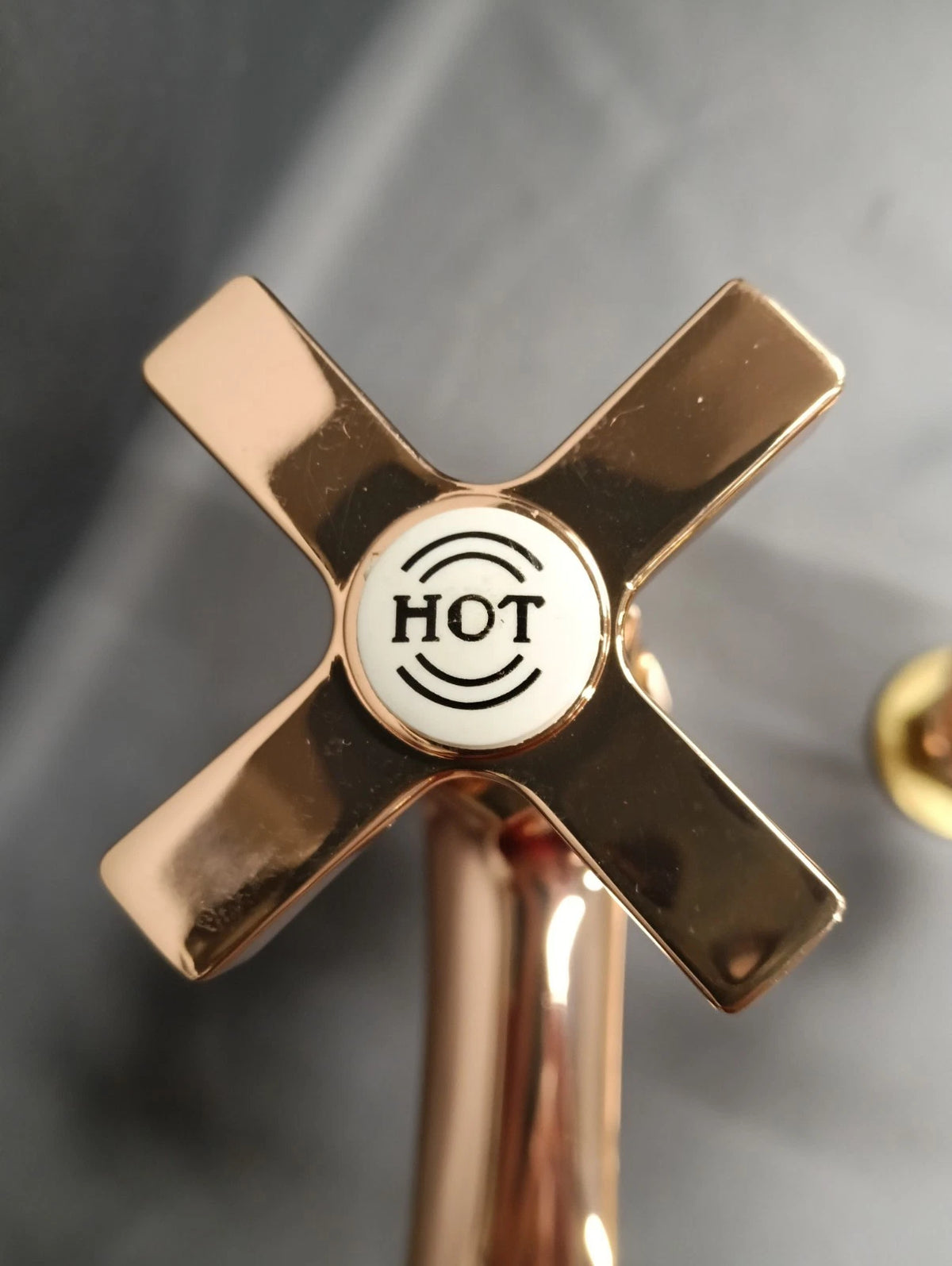 Copper Brass Bathroom Basin Taps New Old Stock D7