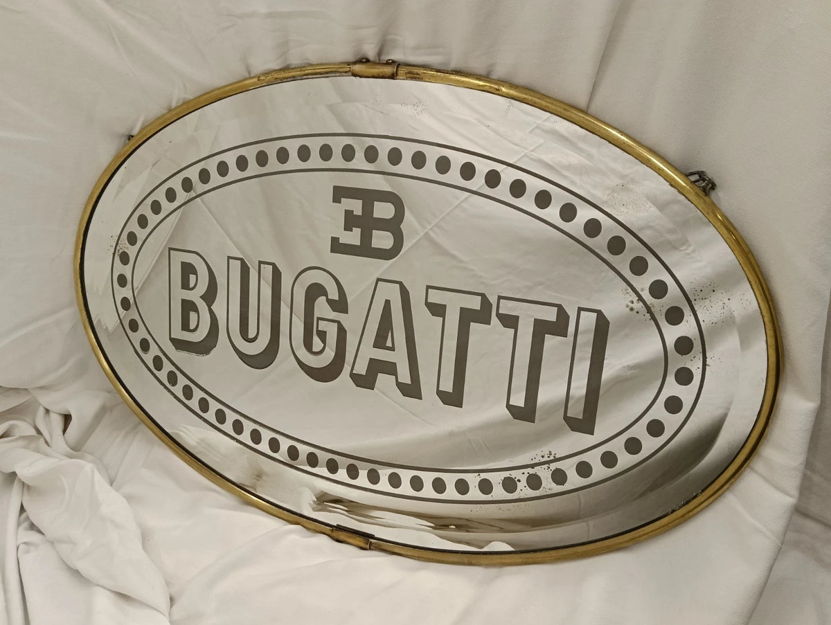 Bugatti Vintage Showroom Mirror from the 1920'S Superb