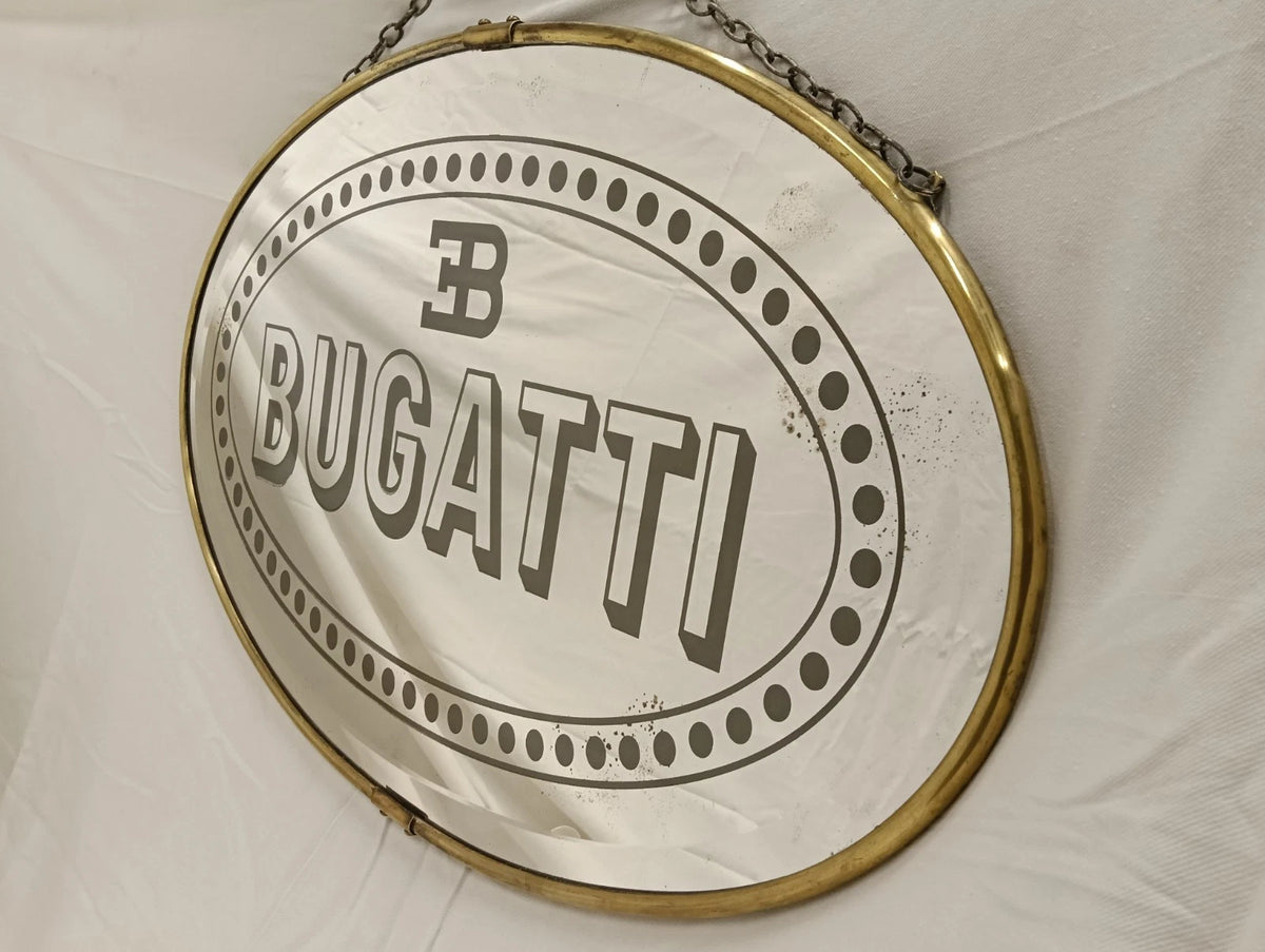 Bugatti Vintage Showroom Mirror from the 1920'S Superb