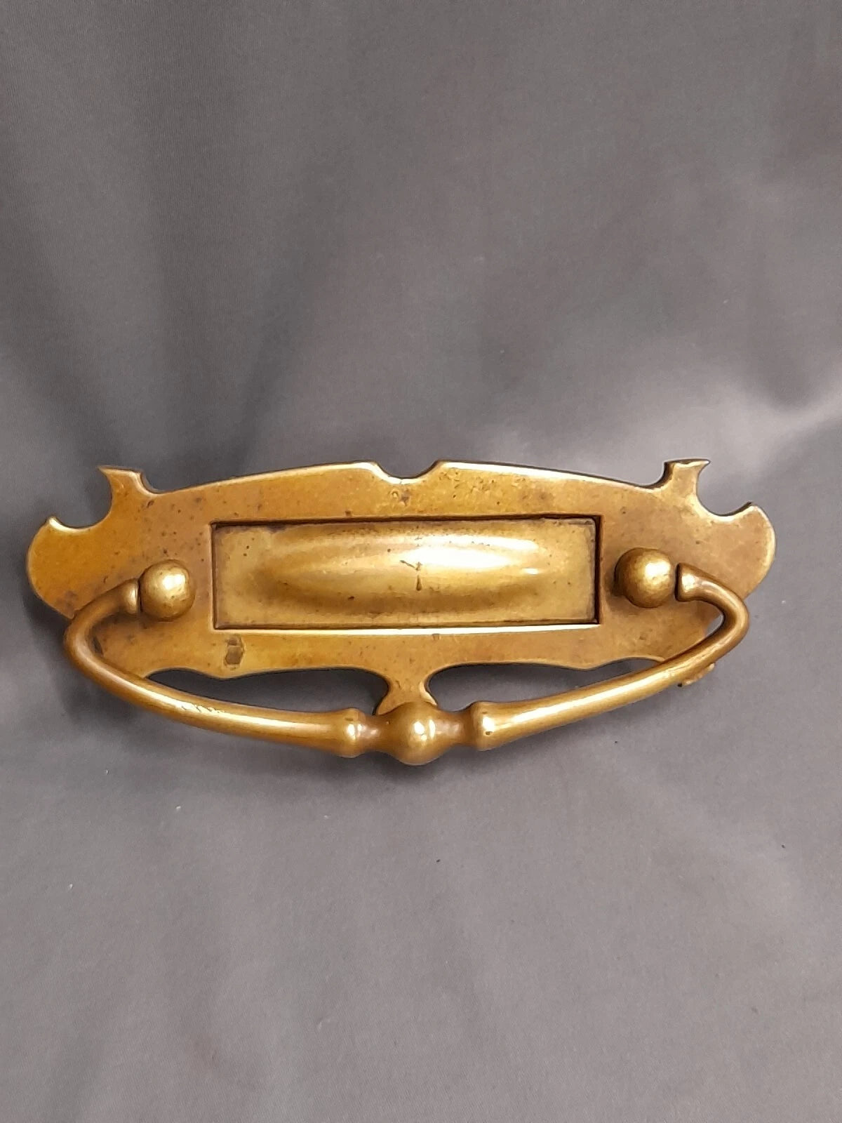 Brass Letterbox Vintage, Original Patina Brass