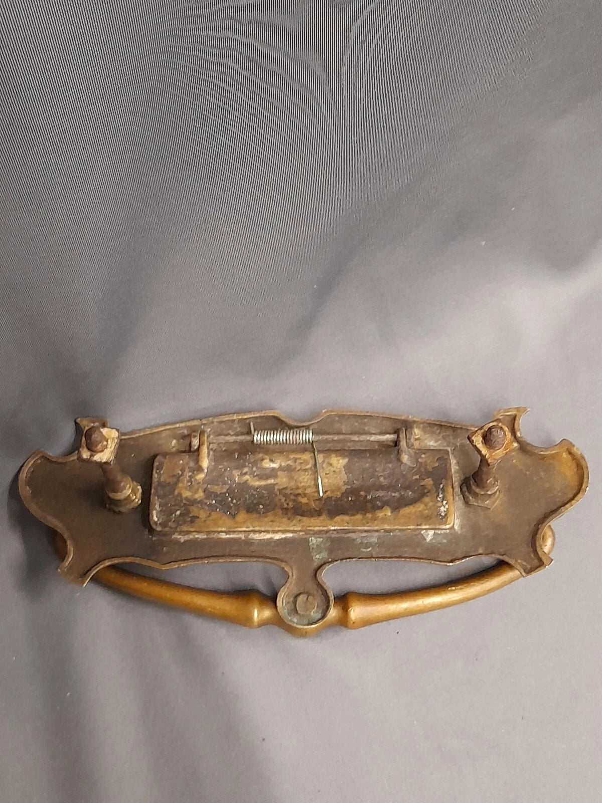 Brass Letterbox Vintage, Original Patina Brass
