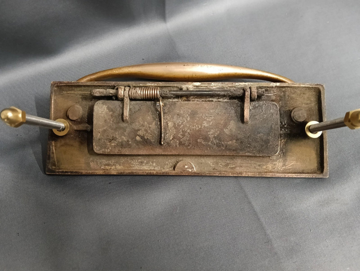 Brass / Bronze Letterbox, Reclaimed, Reconditioned Vintage Original Patina