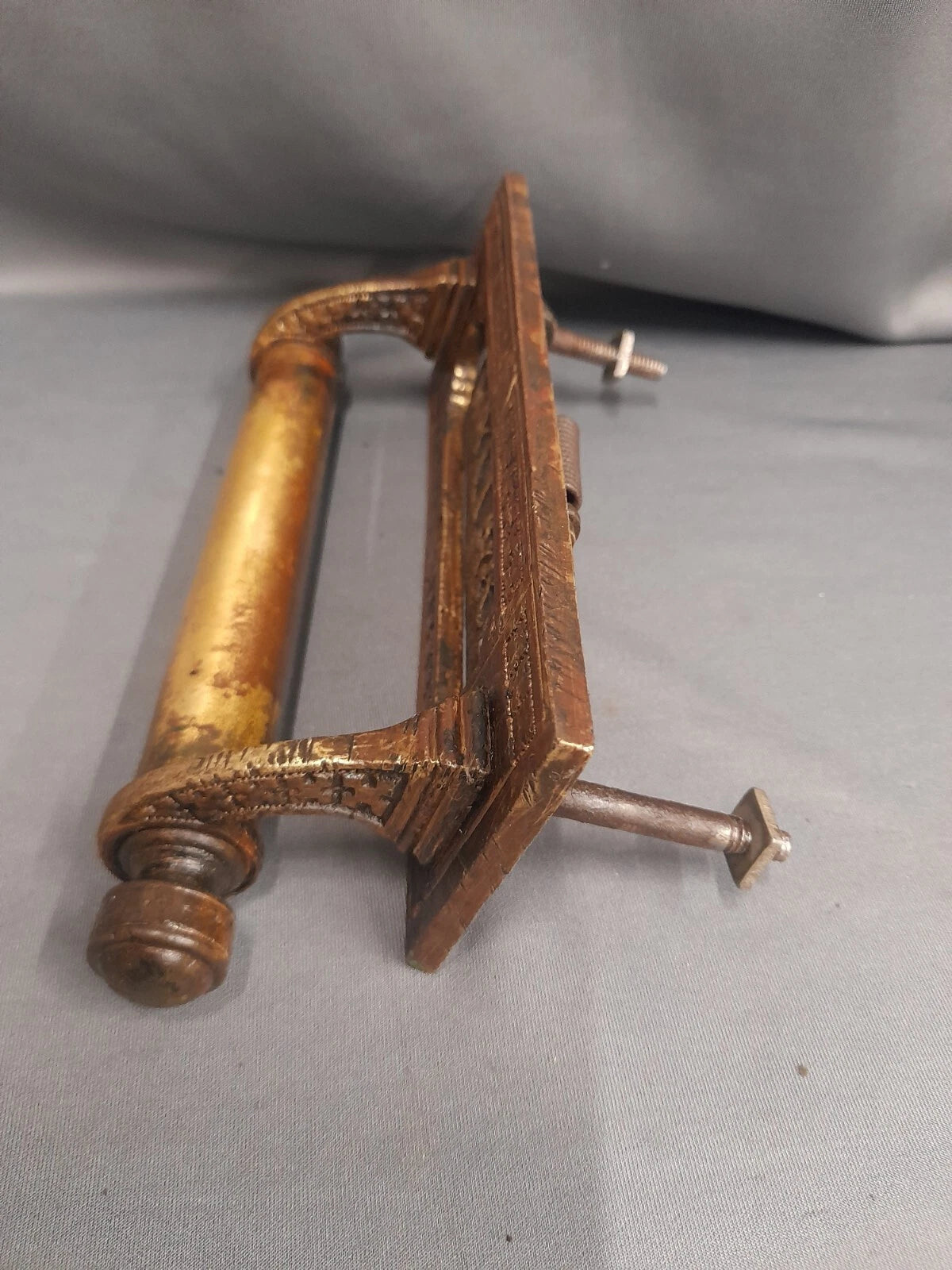 Brass Letterbox Door Pull Vintage Letterbox  Original Patina