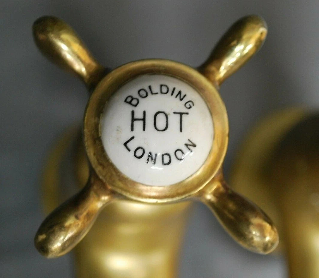 Huge Old Bath Taps Original Patina Brass Taps Reclaimed