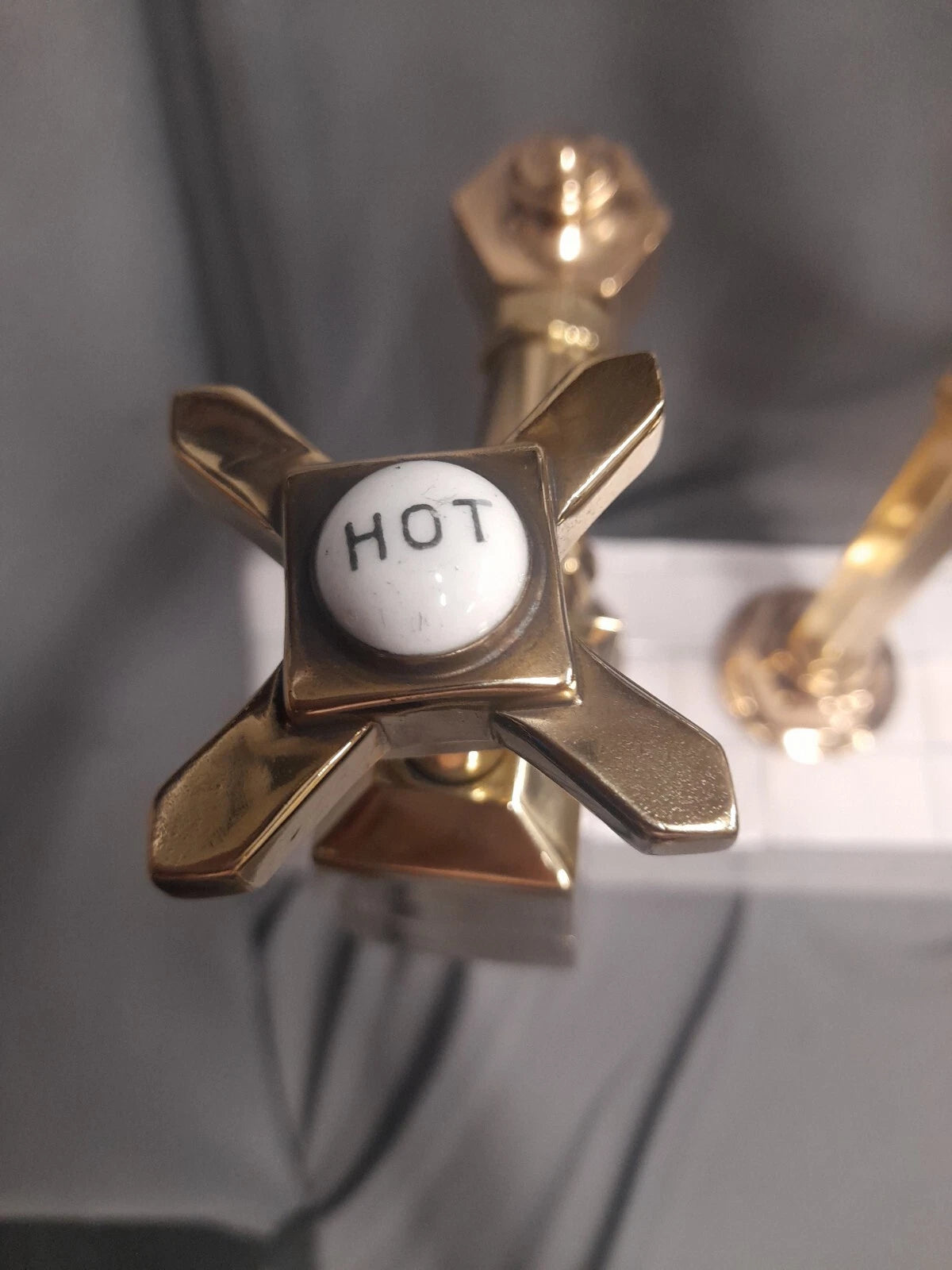 Super Large Super Chunky Tall Bare Brass Bib Taps, 3/4" Ideal Kitchen Sink Deco