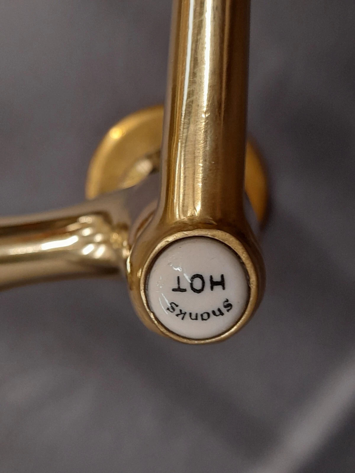 Brass & Copper Mixer Taps Ideal Belfast Kitchen Sink, Large Levers Refurbed Taps