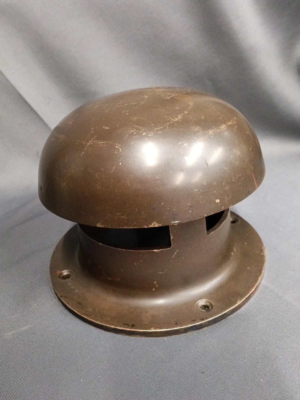 Large Bare Aged Brass Mushroom Vent 14 cm Brass Boat Vent 3 Available