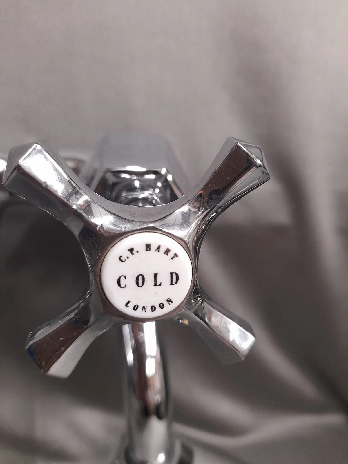 C.P. Hart Empire Range, Deco Chrome Bath Filler Taps, Reclaimed & Fully Refurbed