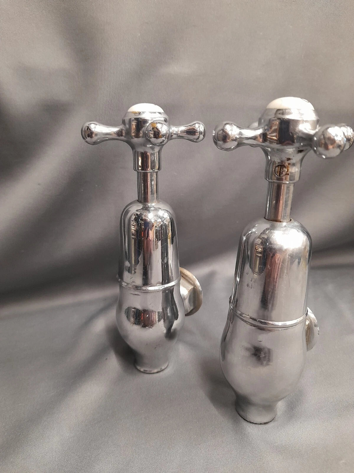 Chrome Globe Taps Fully  Refurbished, Bath Mounted Taps