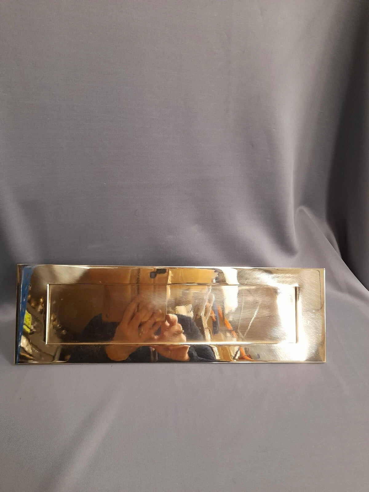 X Large Bare Brass Heavy Duty Letterbox, Reclaimed, Impressive,