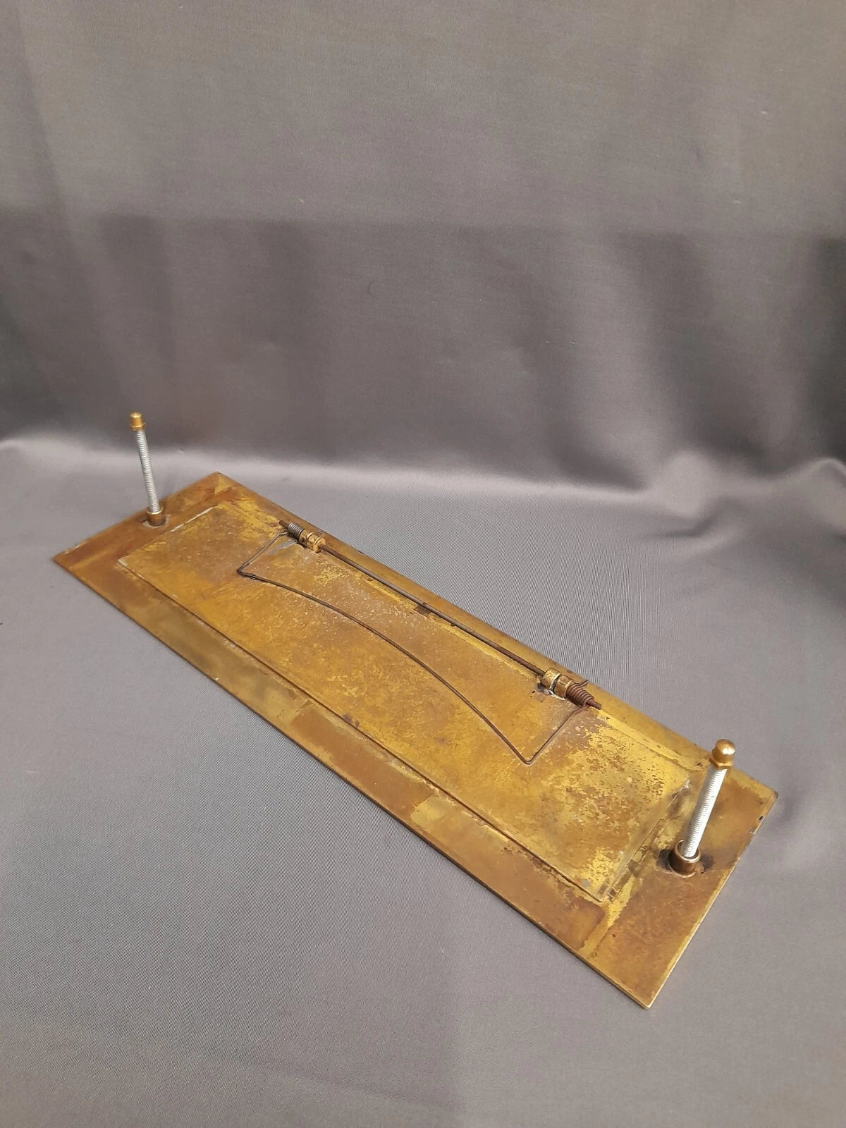 X Large Bare Brass Heavy Duty Letterbox, Reclaimed, Impressive,