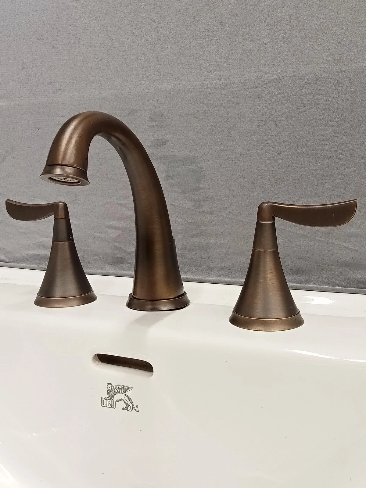 Aged Patina Brass 3 Hole Mixer Tap & Pop Up Waste