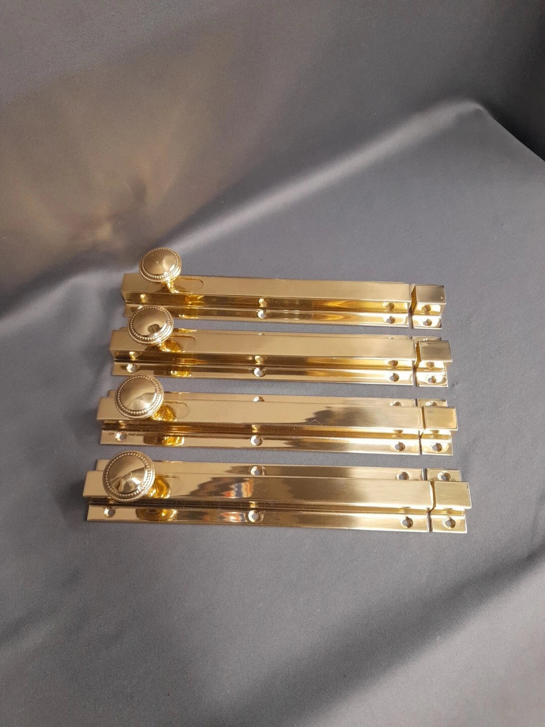 Brassart Polished Brass Bolt & Keep 200 mm Quality 4 Available New Old Stock