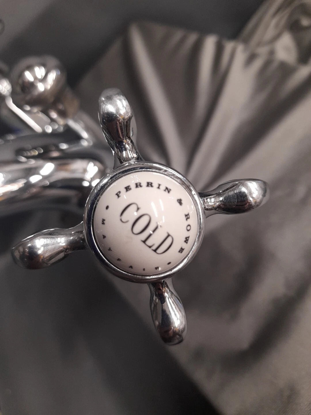 Perrin & Rowe Chrome Mono Tap Reclaimed, Refurb, New Pull Up Waste