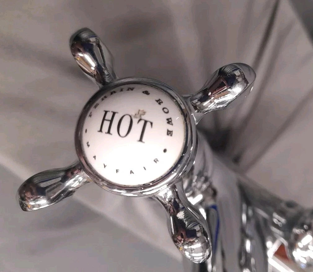 Perrin & Rowe Chrome Mono Tap Reclaimed, Refurb, New Pull Up Waste