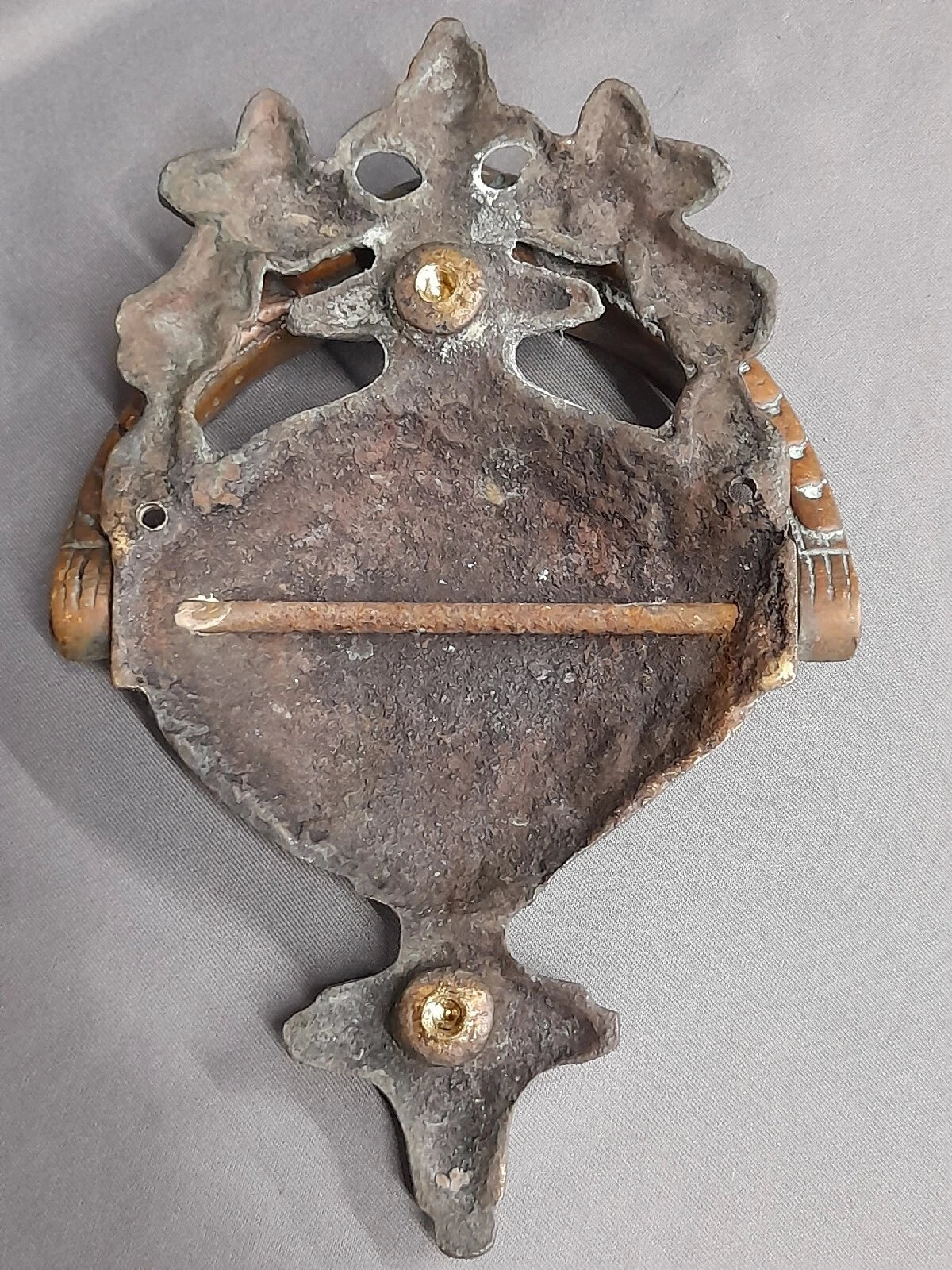 Brass Door Knocker in Original Patina Finish
