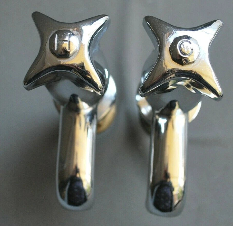 Chrome Retro Bath Taps Reclaimed & Fully Refurbished Old Retro Chrome Taps